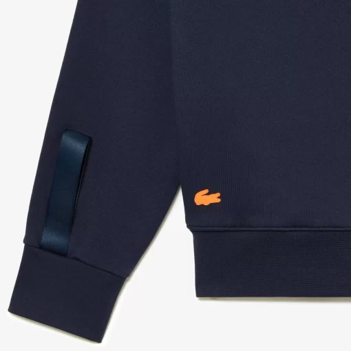 Lacoste Sportbekleidung> Sport X Theo Curin Baumwoll-Sweatshirt Blau Kxe