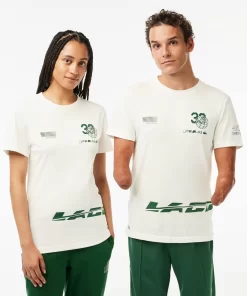 Lacoste Sportbekleidung> Sport X Theo Curin T-Shirt Aus Jersey Weis 70V