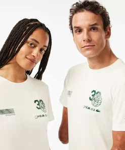 Lacoste Sportbekleidung> Sport X Theo Curin T-Shirt Aus Jersey Weis 70V