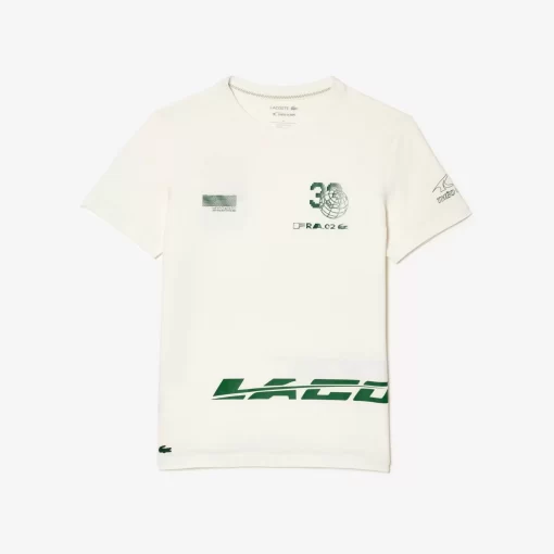 Lacoste Sportbekleidung> Sport X Theo Curin T-Shirt Aus Jersey Weis 70V