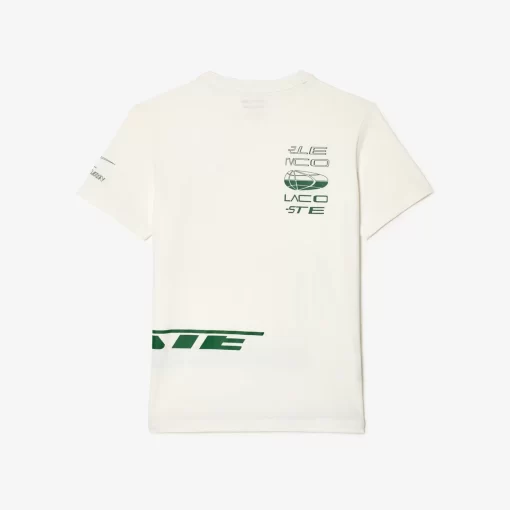 Lacoste Sportbekleidung> Sport X Theo Curin T-Shirt Aus Jersey Weis 70V