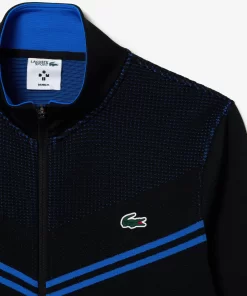 Lacoste Tennis> Tennis X Daniil Medvedev After Match Jacke Schwarz / Blau L5I