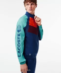 Lacoste Tennis> Tennis X Daniil Medvedev Trainingsanzug Navy Blau / Orange / Burgunder / Blau / Navy Blau Lif