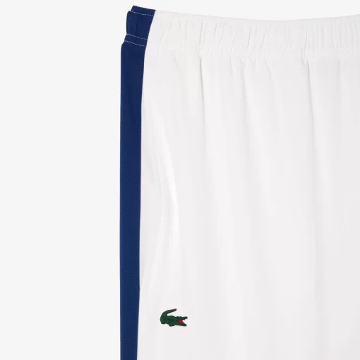 Lacoste Tennis> Tennis X Daniil Medvedev Trainingsanzug Weis / Neongelb / Burgunder / Weis / Navy Blau Q8I