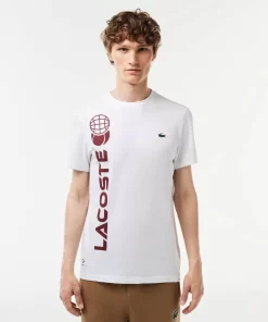 Lacoste Tennis> Tennis X Daniil Medvedev T-Shirt In Regular Fit Weis 001