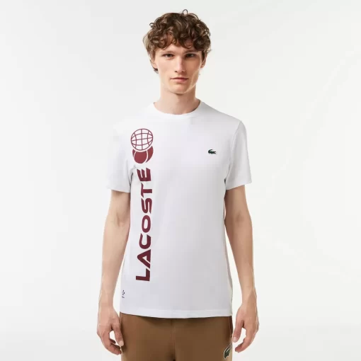 Lacoste Tennis> Tennis X Daniil Medvedev T-Shirt In Regular Fit Weis 001