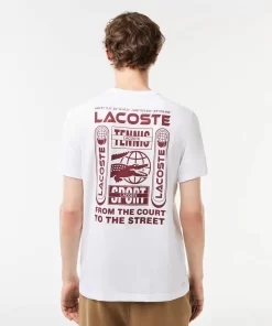 Lacoste Tennis> Tennis X Daniil Medvedev T-Shirt In Regular Fit Weis 001