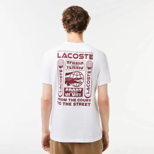 Lacoste Tennis> Tennis X Daniil Medvedev T-Shirt In Regular Fit Weis 001