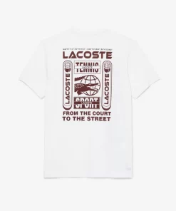 Lacoste Tennis> Tennis X Daniil Medvedev T-Shirt In Regular Fit Weis 001