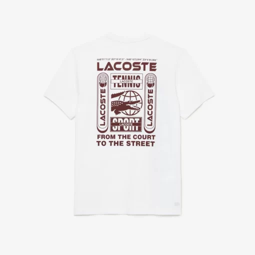 Lacoste Tennis> Tennis X Daniil Medvedev T-Shirt In Regular Fit Weis 001