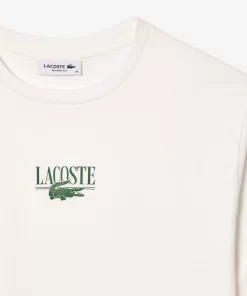 Lacoste T-Shirts> T-Shirt Aus Bedrucktem Baumwolljersey Weis 70V