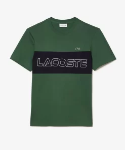 Lacoste T-Shirts> T-Shirt Mit Colourblock Dunkelgrun / Navy Blau Kzi