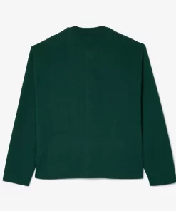 Lacoste Pullover> X Le Fleur Cardigan Mit Gesenkter Schulter Grun 3M2