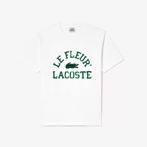 Lacoste T-Shirts> X Le Fleur Jersey T-Shirt Weis 001