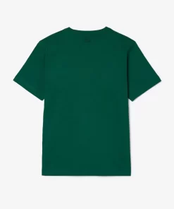 Lacoste T-Shirts> X Le Fleur Jersey T-Shirt Grun 3M2