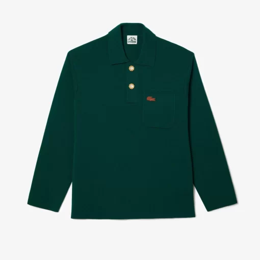 Lacoste Pullover> X Le Fleur Langarmeliges Poloshirt Grun 3M2