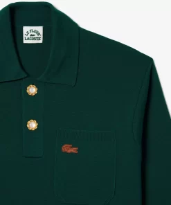 Lacoste Pullover> X Le Fleur Langarmeliges Poloshirt Grun 3M2