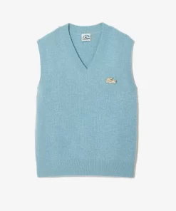 Lacoste Pullover> X Le Fleur Weste Mit V-Ausschnitt Grau 5Qy