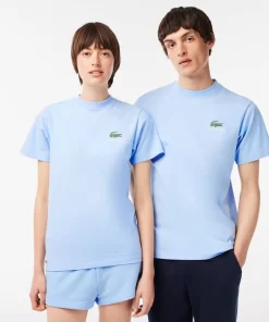 Lacoste T-Shirts> X Sporty & Rich Extraweites T-Shirt Pastellblau Hbp