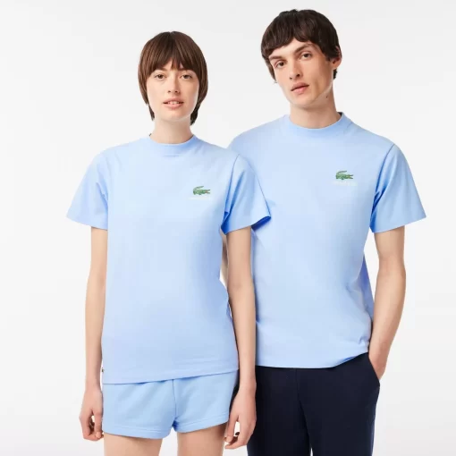 Lacoste T-Shirts> X Sporty & Rich Extraweites T-Shirt Pastellblau Hbp