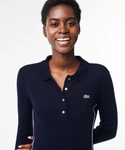 Lacoste Poloshirts>Langarmeliges Polohemd, In Frankreich Hergestellt Navy Blau 166