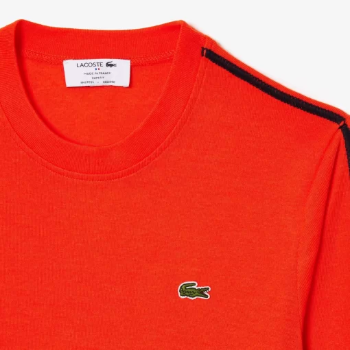 Lacoste T-Shirts>Langarmeliges T-Shirt, In Frankreich Hergestellt Orange Sji