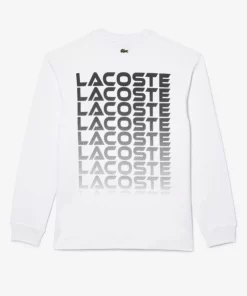 Lacoste T-Shirts>Langarmeliges T-Shirt Mit Logo Weis 001