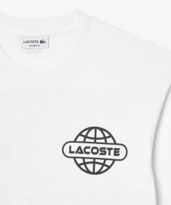 Lacoste T-Shirts>Langarmeliges T-Shirt Mit Logo Weis 001