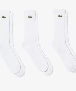 Lacoste Sportbekleidung>Lange Herren Sport Socken Im 3Er-Pack Weis Z92