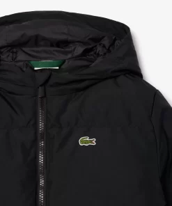 Lacoste Mädchenkleidung>Lange Recycelte Puffer-Jacke Schwarz 031