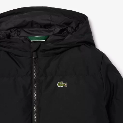 Lacoste Mädchenkleidung>Lange Recycelte Puffer-Jacke Schwarz 031