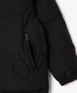 Lacoste Mädchenkleidung>Lange Recycelte Puffer-Jacke Schwarz 031