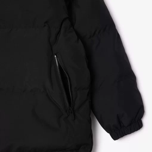 Lacoste Mädchenkleidung>Lange Recycelte Puffer-Jacke Schwarz 031