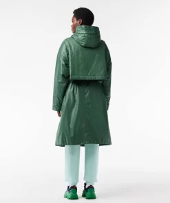 Lacoste Jacken & Mäntel>Langer, Wasserfester Parka Mit Kapuze Dunkelgrun Smi