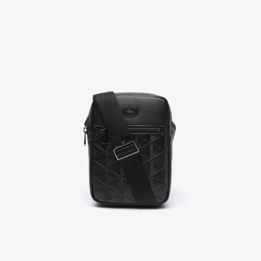 Lacoste Umhangetaschen & Gürteltaschen>Leder-Beutel Mit Monogramm-Aufdruck Black 000