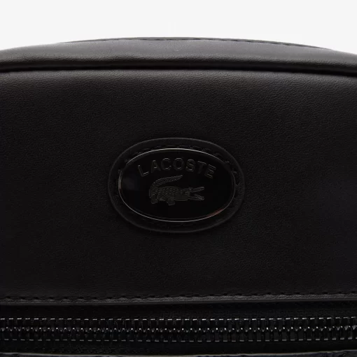 Lacoste Umhangetaschen & Gürteltaschen>Leder-Beutel Mit Monogramm-Aufdruck Black 000