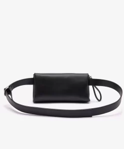 Lacoste Geldbörsen & Kleinlederwaren>Leder-Handtasche Im Banana-Style Black 000