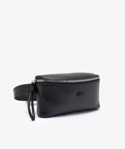 Lacoste Geldbörsen & Kleinlederwaren>Leder-Handtasche Im Banana-Style Black 000