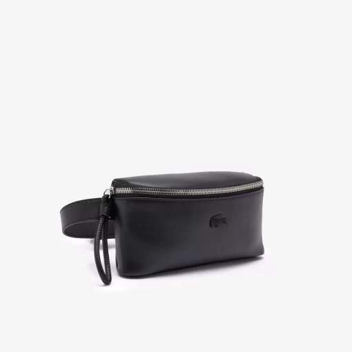 Lacoste Geldbörsen & Kleinlederwaren>Leder-Handtasche Im Banana-Style Black 000