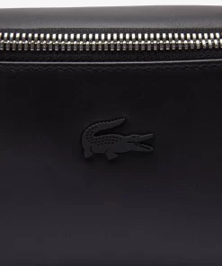 Lacoste Geldbörsen & Kleinlederwaren>Leder-Handtasche Im Banana-Style Black 000