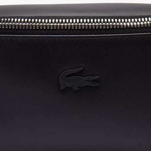 Lacoste Geldbörsen & Kleinlederwaren>Leder-Handtasche Im Banana-Style Black 000