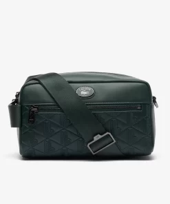 Lacoste Umhangetaschen & Gürteltaschen>Ledertasche Mit Monogramm-Aufdruck Sinople B43