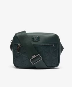 Lacoste Umhangetaschen & Gürteltaschen>Leder-Umhangetasche Mit Monogramm-Aufdruck Sinople B43