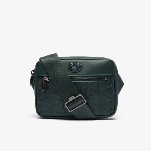 Lacoste Umhangetaschen & Gürteltaschen>Leder-Umhangetasche Mit Monogramm-Aufdruck Sinople B43