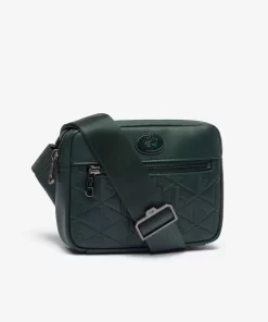 Lacoste Umhangetaschen & Gürteltaschen>Leder-Umhangetasche Mit Monogramm-Aufdruck Sinople B43