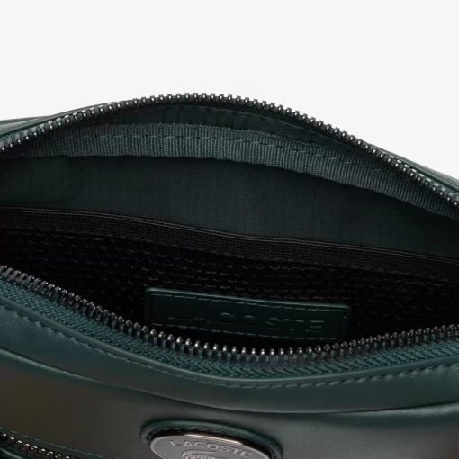 Lacoste Umhangetaschen & Gürteltaschen>Leder-Umhangetasche Mit Monogramm-Aufdruck Sinople B43