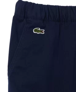 Lacoste Jungenkleidung>Leichte Cargohosen Aus Gabardine Navy Blau 166