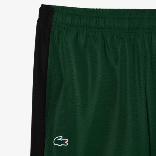 Lacoste Tennis>Leichte Tennis Trainingshosen Grun / Schwarz / Blau Is1