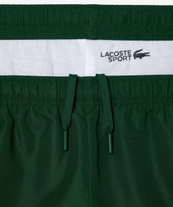 Lacoste Tennis>Leichte Tennis Trainingshosen Grun / Schwarz / Blau Is1