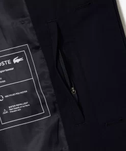 Lacoste Jacken & Mäntel>Leichter Wasserfester Trenchcoat Aus Baumwolltwill Navy Blau Hde